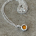 Mod Circle Enamel Necklace