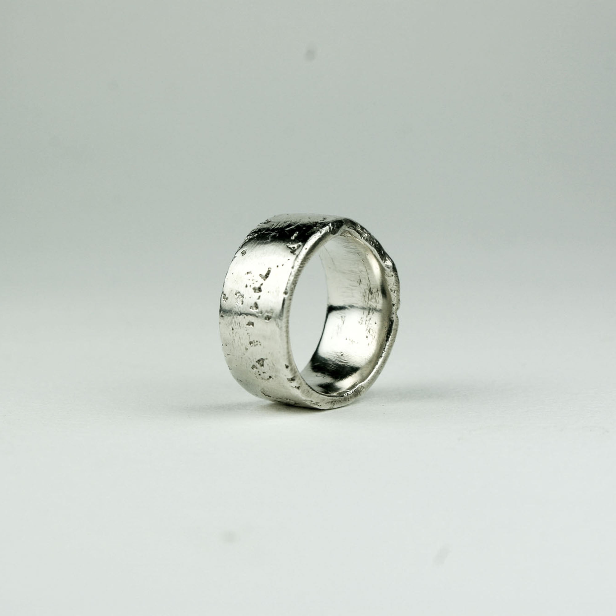 10mm Wide Sand Cast Silver Ring – Cook Street Collective