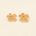 Ditsy Orange Earrings