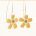 Ditsy Yellow Earrings